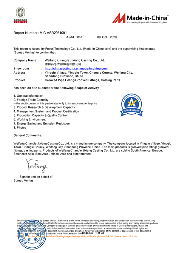 Certificación BV